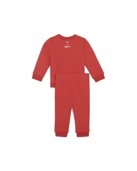 PUMA Red X Hot Wheels Minicats Set Mit Crewneck Baby, Kleidung, Fire