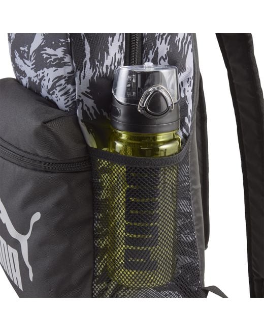 Zaino Con Stampa Integrale Phase 22 L, Accessori, Nero/Grigio Echo/Camou di PUMA in Black