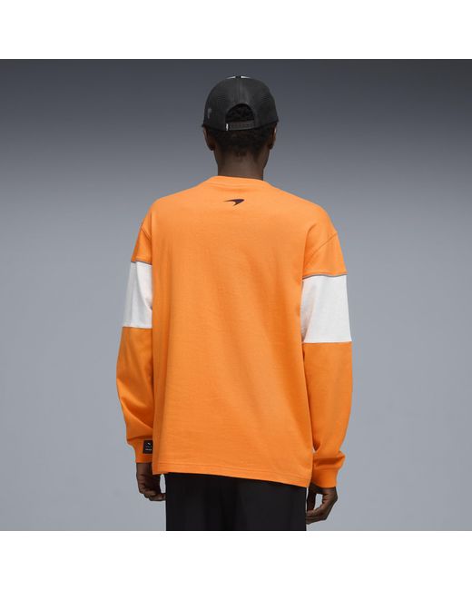 PUMA Orange Mclaren Racing Relaxed Sweatshirt for men