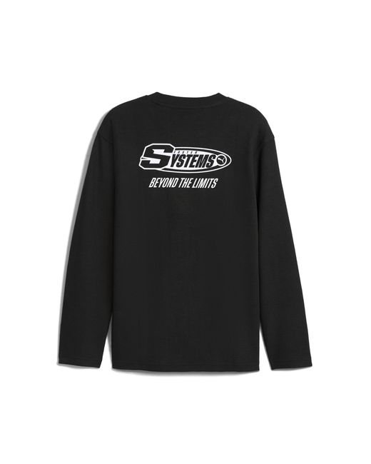 T-shirt Manches Longues Décontracté En Tissu Gaufré Future..archive E PUMA en coloris Black