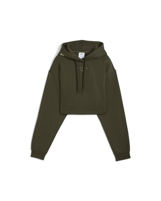 PUMA Green X Hyrox Heavyweight Hoodie Damen
