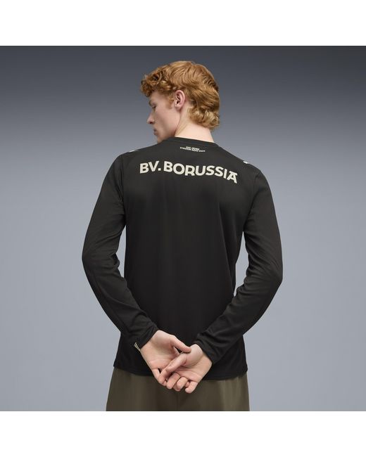 PUMA Black Borussia Dortmund Special Edition Long Sleeve Jersey for men