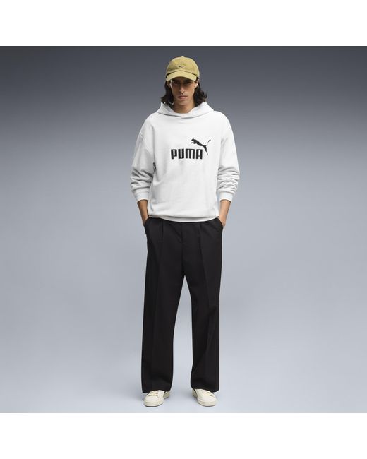 PUMA Gray Elevated Essentials Relaxed Hoodie for men