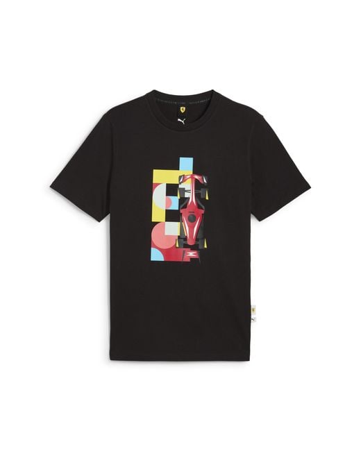 PUMA Scuderia Ferrari HP Race Graphic T-Shirt in Black für Herren