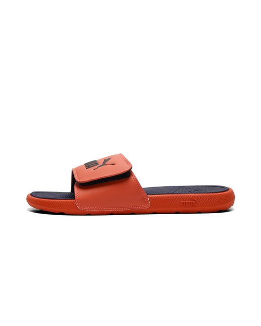 PUMA Brown Cool Cat 2.0 Slides for men