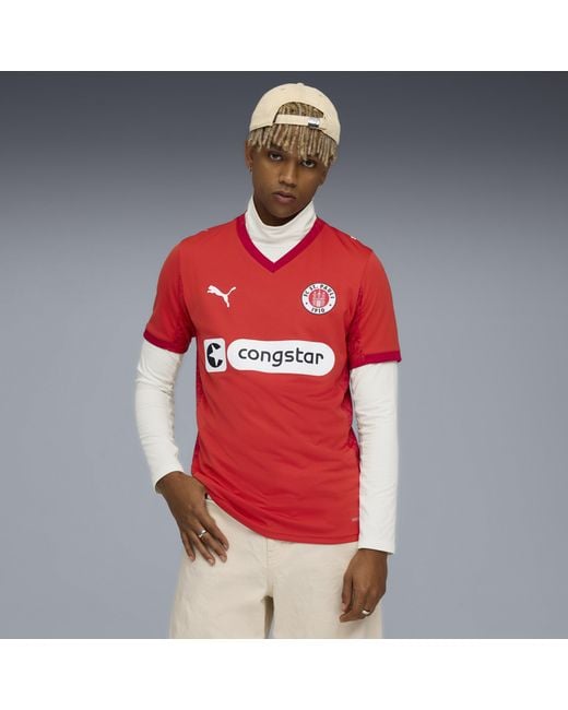 PUMA Fc St. Pauli 25/26 Viertes Trikot Herren, Accessoires in Red für Herren