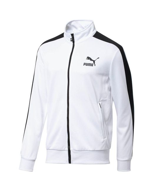 PUMA Archive T7 Track Jacket in White for Men | Lyst