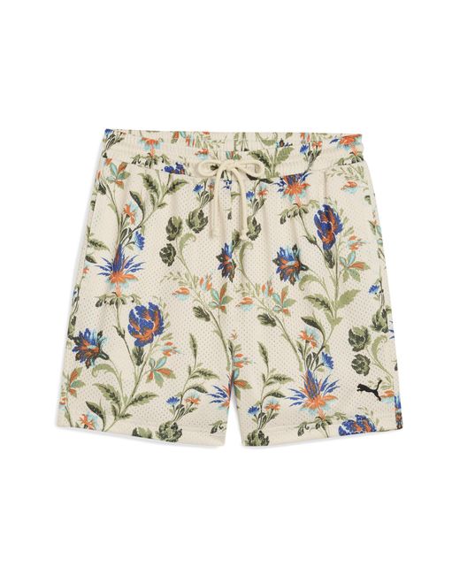 PUMA Floral Sport Graphic 6" Shorts Herren in White für Herren