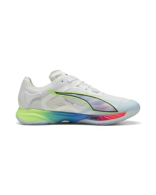 PUMA Blue Accelerate Nitro Sqd 4 Energy Handballschuhe Schuhe, /Schwarz/Speed Grün