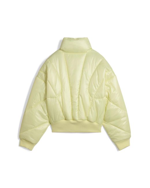 PUMA Metallic Dare To Pufferjacke Damen, Kleidung, Moon