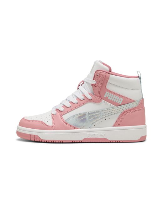 Zapatillas Rebound V6 Mid Space Belle Juveniles, Calzado, Sea Glass/Rosascape/Blanco PUMA de color Pink