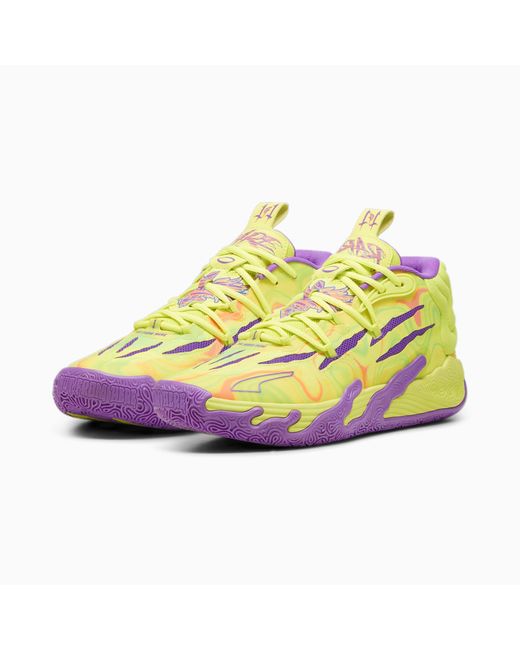 PUMA Yellow Mb.03 Spark Basketball Shoes
