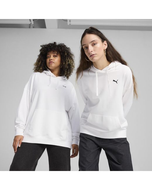 PUMA White Essentials Relaxed Hoodie