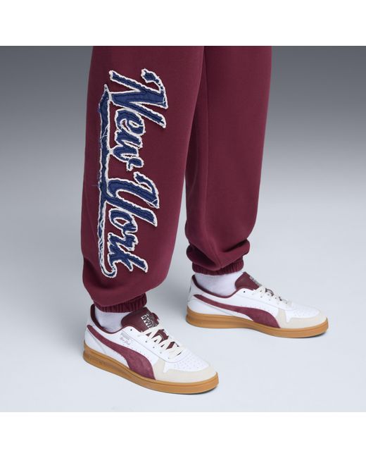 PUMA Purple Wardrobe Essentials Nyc Sweatpants for men
