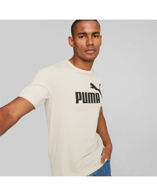 PUMA Essentials Logo T-shirt in White for Men | Lyst UK