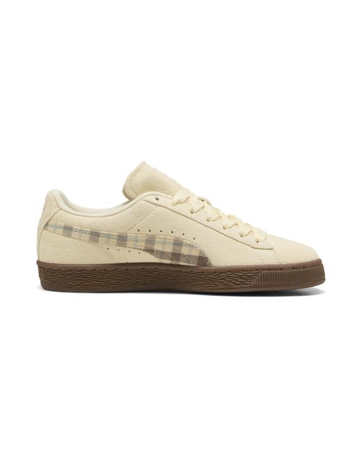PUMA Natural Suede Patch Sneakers
