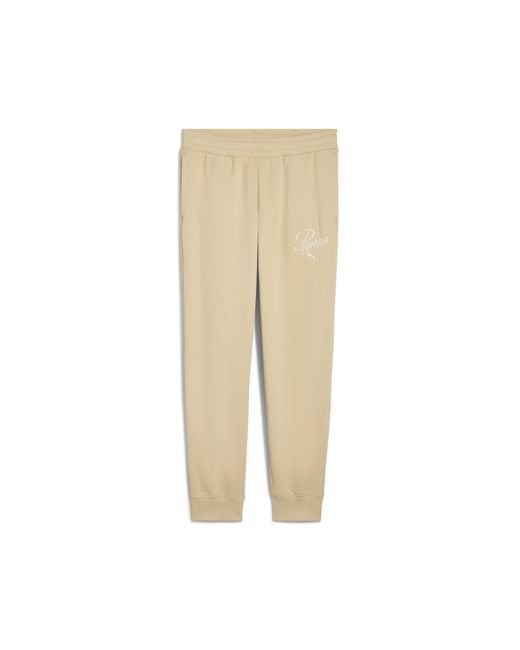 PUMA Natural Essentials Script Jogginghose Damen, Kleidung