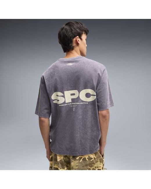 PUMA Purple Graphic T-Shirt for men