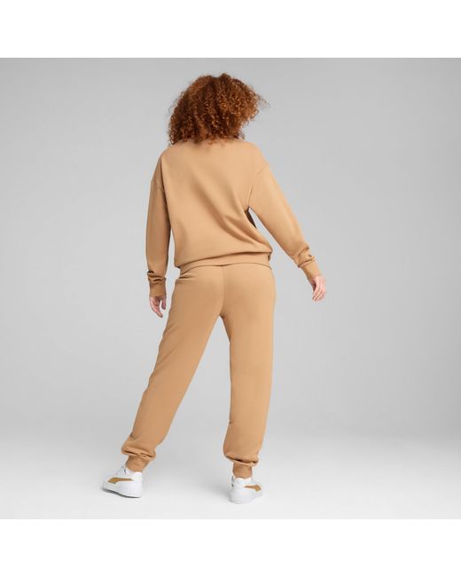PUMA Relaxed joggingpak in het Natural