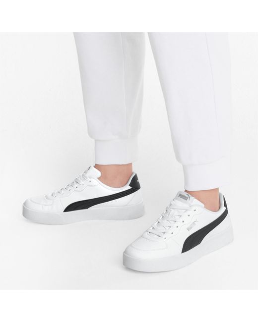 PUMA Skye Clean Sneakers in het Wit - Lyst