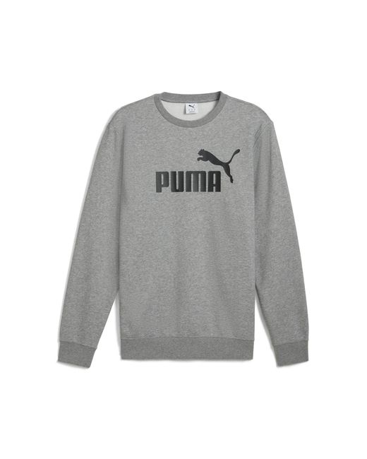 PUMA Essentials No. 1 Logo Crewneck Herren, Medium Heather in Gray für Herren
