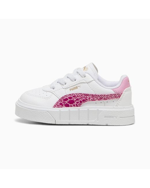 PUMA White Cali Court Animal Toddler Sneakers, Gleam