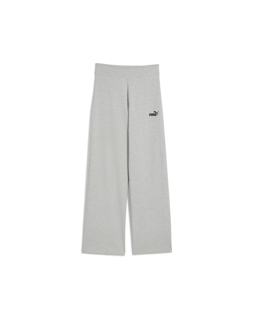 PUMA Gray Ess Small No. 1 Logo High-Waist Straight Leggings