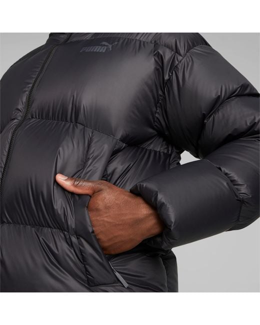 PUMA Black Hooded Ultra Down Puffer Jacket for men