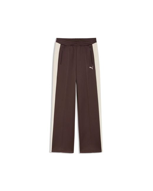 PUMA Brown T7 Straight Track Pants
