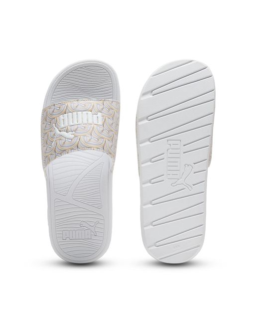 PUMA White Cool Cat 2.0 Pride Slides for men