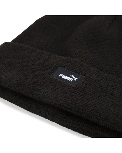 PUMA Black Essentials Mid Crown Beanie