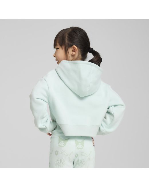 Sudadera De Frisa Estampada Y Holgada Con Capucha X Hello Kitty And Friends Para Niños PUMA de color Green