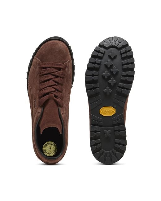 PUMA Brown Suede Vibram Sneakers