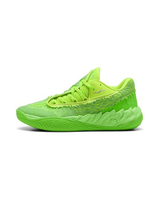 PUMA Green Mb.05 Lo Flourish Basketball Shoes