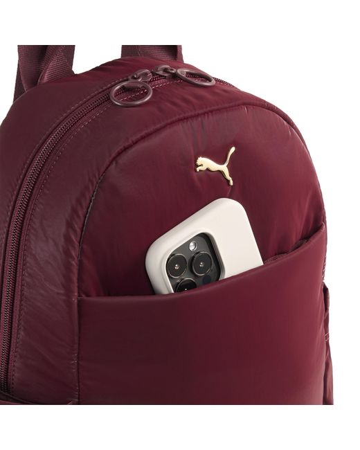 PUMA Purple Up 12 L Kleiner Rucksack, Accessoires, Ruby Shimmer/Metallisch Logo