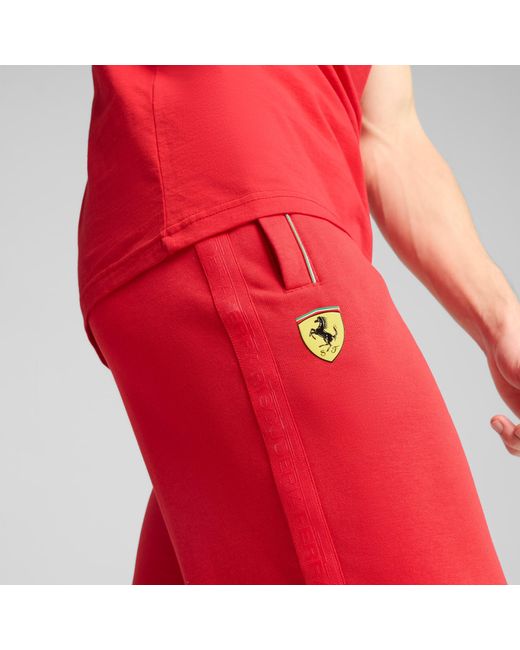 PUMA Red Scuderia Ferrari Hp Race Sweatpants for men