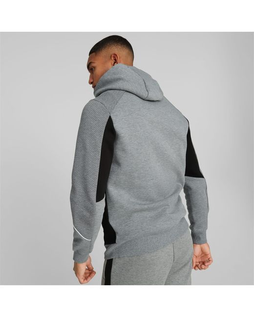 PUMA Gray Bmw M Motorsport Hooded Sweat Jacket for men