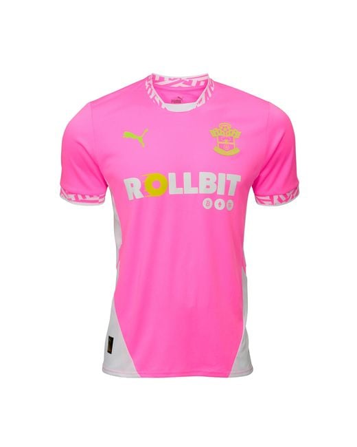 PUMA Pink Southampton F.C. 24/25 Third Jersey Poison/Optic
