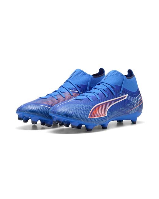 PUMA Blue Ultra 6 Match+ Fg/Ag Fußballschuhe Damen, Schuhe, Ultra/Weiß/Glowing Rot