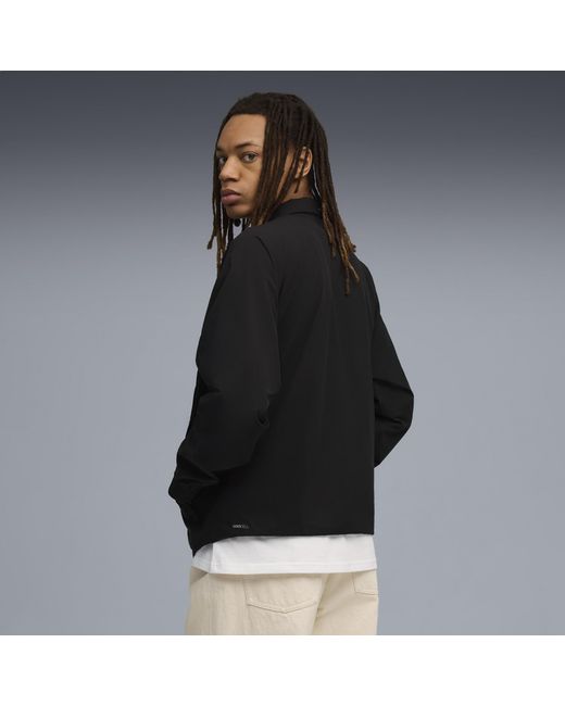 PUMA Black Tech Half-Zip Crew Neck Sweatshirt for men