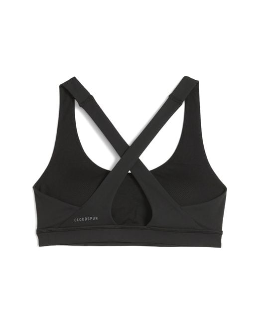 PUMA Black Cloudspun Ultra Soft Mid Impact Sports Bra