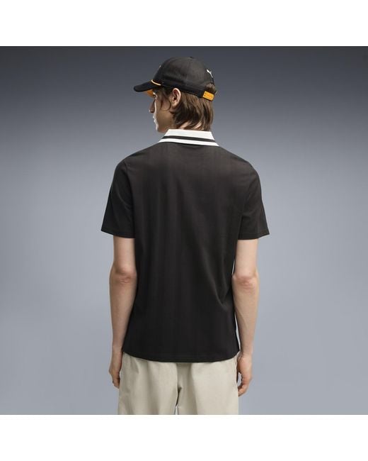 PUMA Black Mclaren Racing Jacquard Polo for men