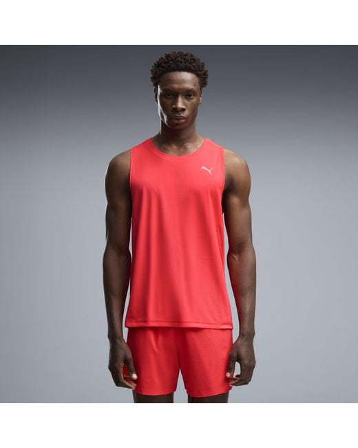 PUMA Red Velocity Running Tank Top for men