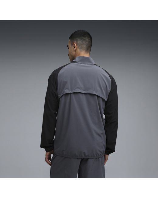 PUMA Gray Pwrmode Training Warm-Up Jacket for men