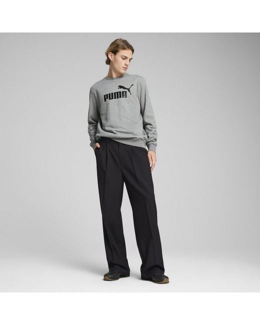 PUMA Essentials No. 1 Logo Crewneck Herren, Medium Heather in Gray für Herren