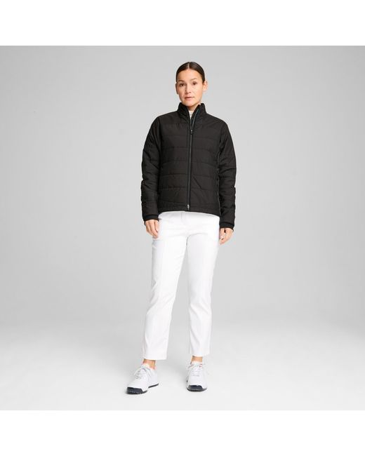 PUMA Kyley Gewatteerd Golfjack in het Black