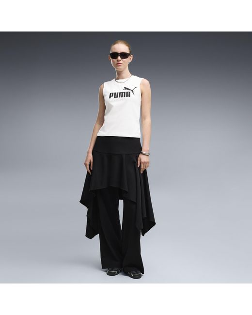 PUMA White Ess No. 1 Logo Slim Tank Top
