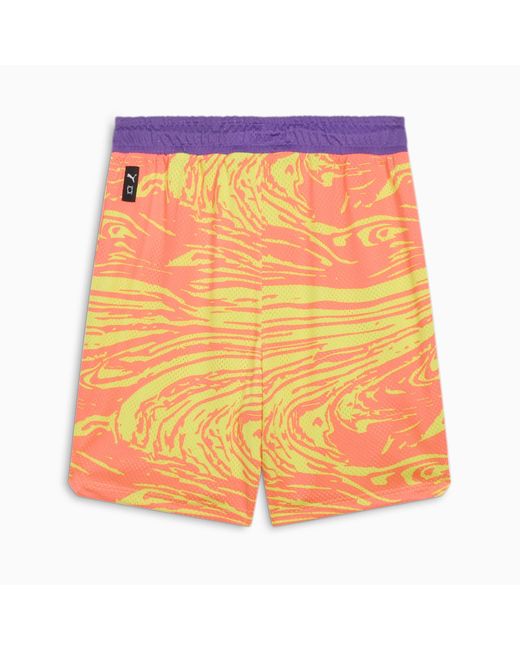 Shorts de Baloncesto con Estampado Integral Melo Spark PUMA de hombre de color Yellow