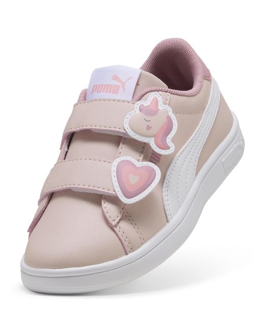 Zapatillas Smash 3.0 Badges Para Niños, Calzado, Mauve Mist/Blanco PUMA de color White