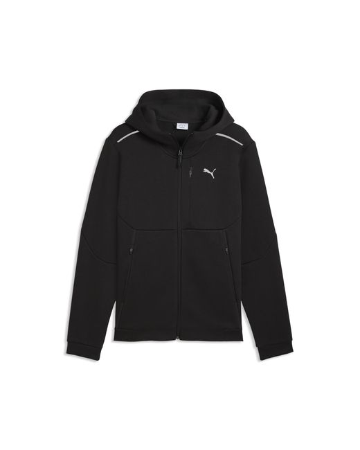 PUMA Black Tech Zip-Up Hoodie for men